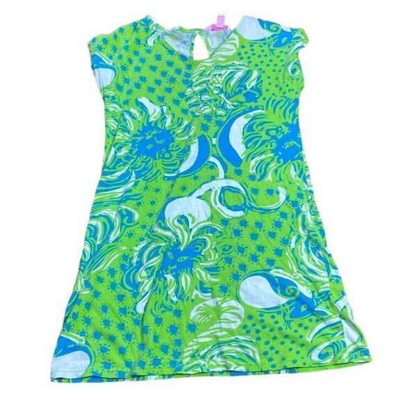 Lilly pulitzer ‘roar of the jungle’ girls shift dress L 8/10 - Picture 1 of 6